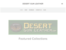 Tablet Screenshot of desertgunleather.com